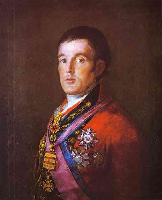 Francisco Jose de Goya Portrait of the Duke of Wellington. oil painting picture